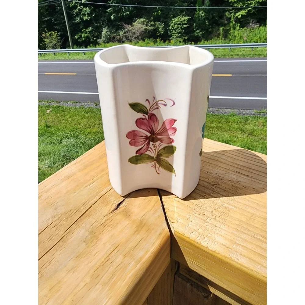 Vintage 1981 FTDA Portugal,  Floral Vase, 5